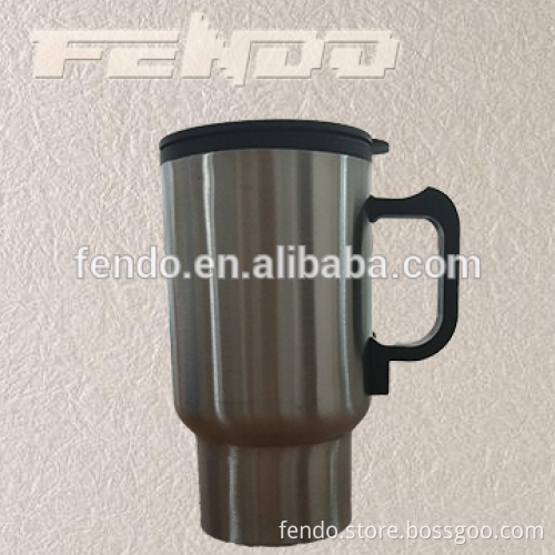 Electric Heated Stainless Steel Cup Car Adaptor Electric Thermos Bottle Heating Mug